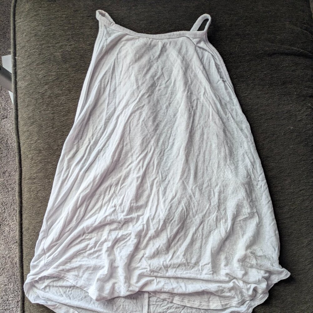 prAna Womens Foundation Slit Back Tank - White - Size M - Picture 3 of 5